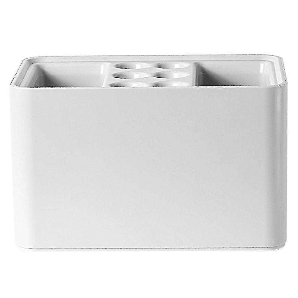 White Umbrella Storage Rack for Storing with Drip Tray Compact and