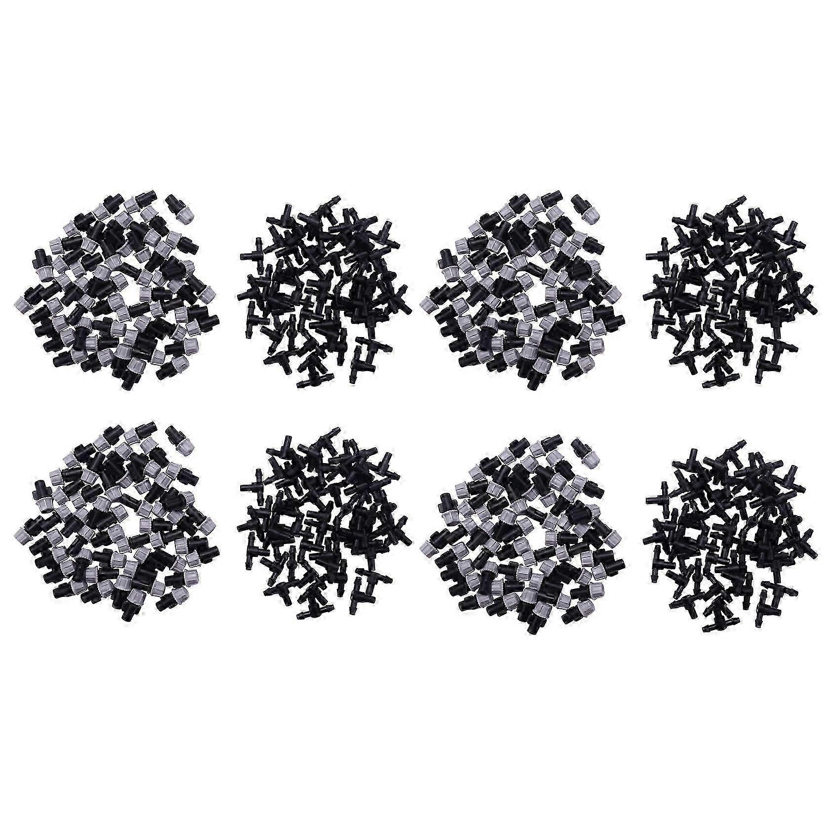 200Pcs(100 Pairs)Garden Irrigation Kit Adjustable Atomization Dripper Atomization Connection Tee Dr