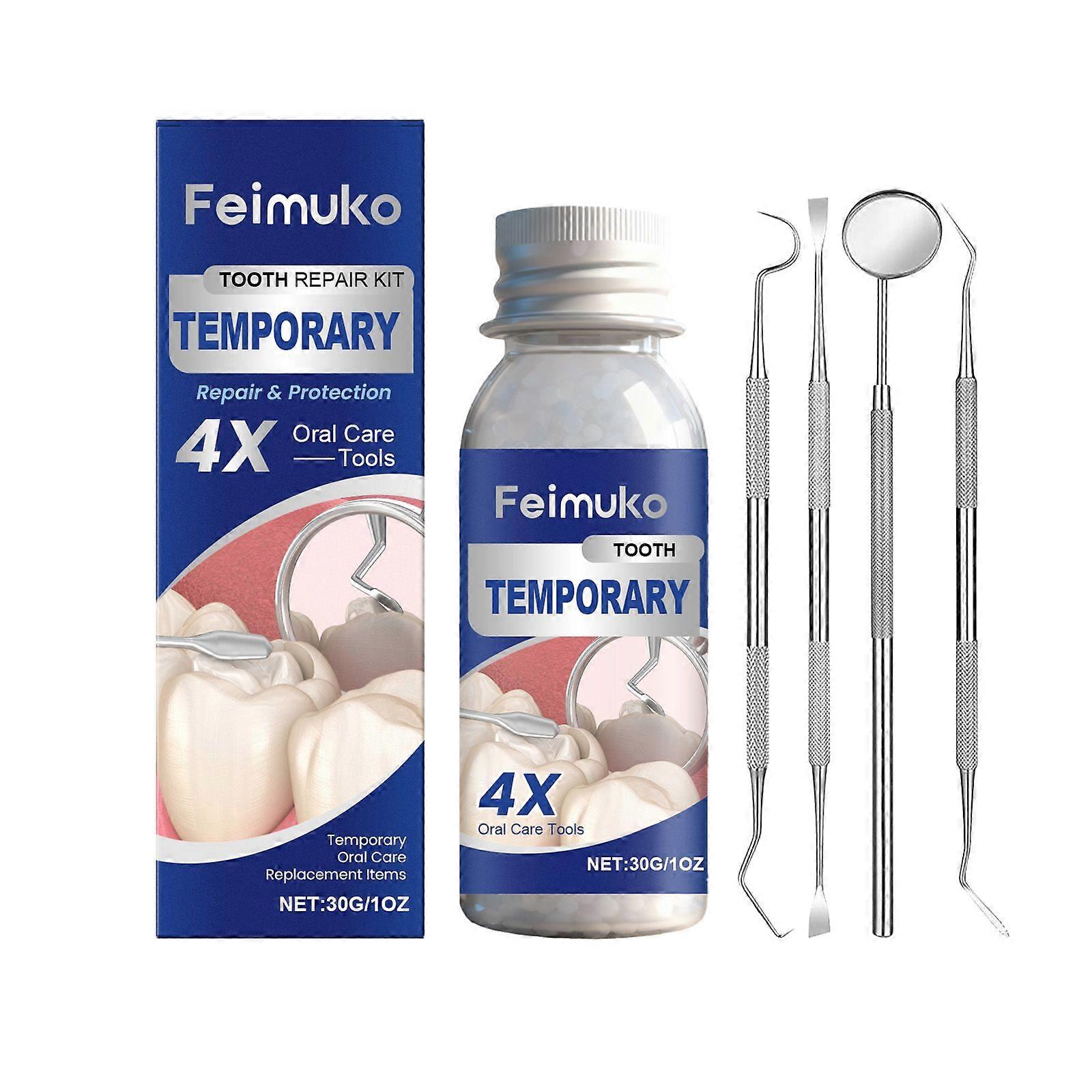 Feimuko Temporary Tooth Care Kit - Moldable Dental Gel