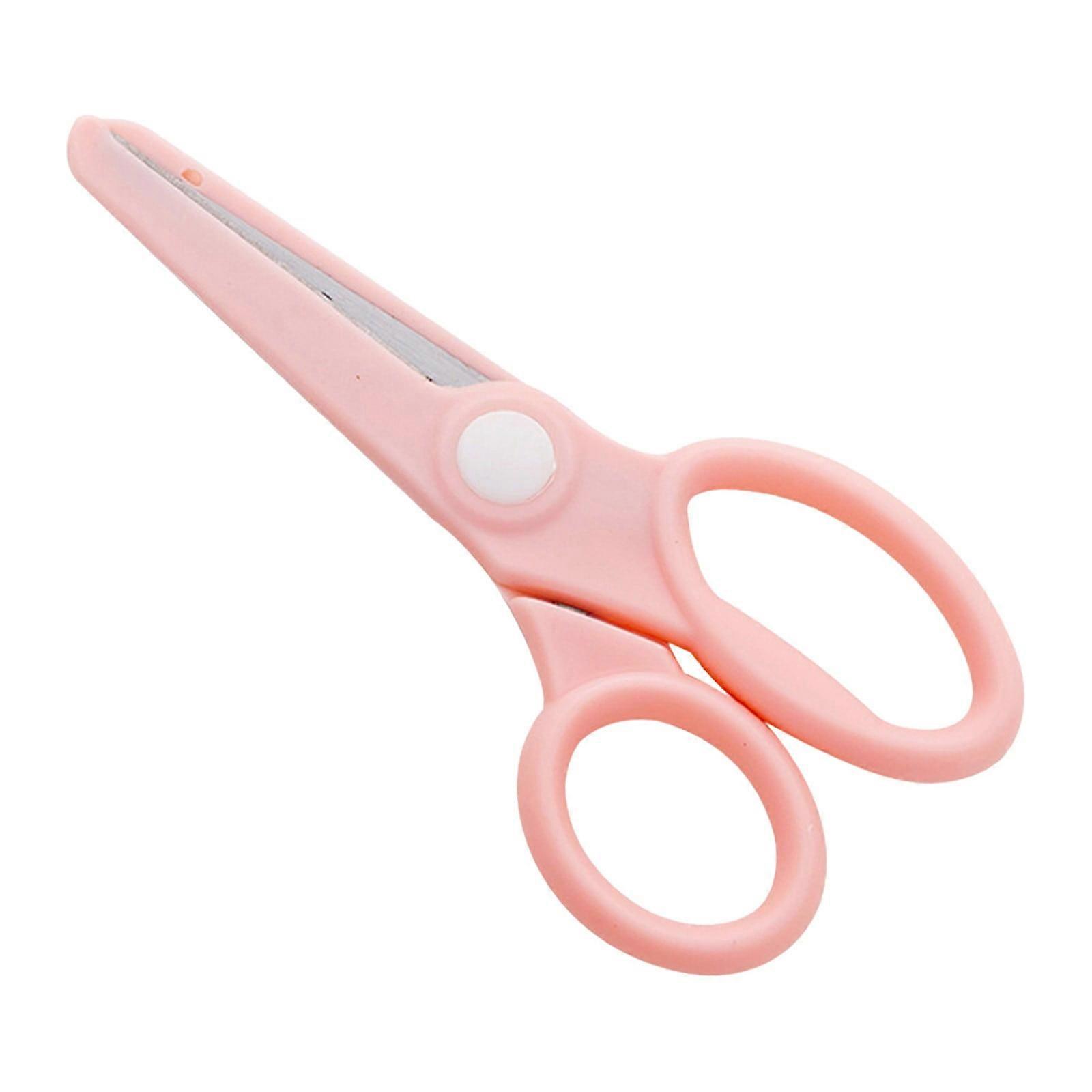 Safety Scissors,Paper Cutting Scissors,Rounded Tip Craft Scissors,Ergonomic Plastic Scissors,Lightweight Mini Scissors