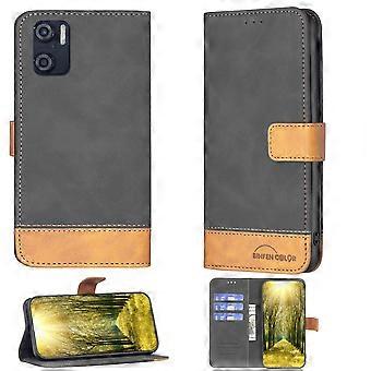 Hd65 Select Wallet Case Black PU Leather Flip Stand Cover with Card Holder and Drop Protection