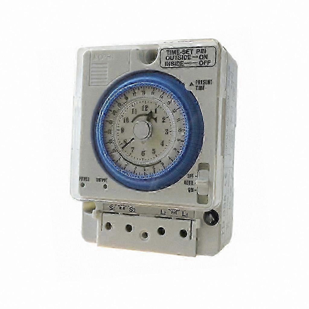 Mechanical Timer Switch with 15-Minute Settings, Analog Time Relay for Precise Scheduling
