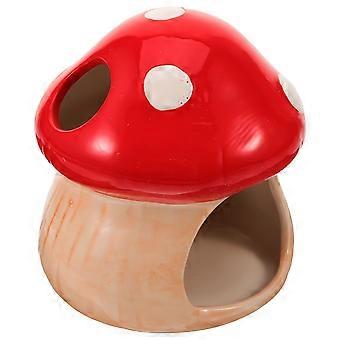 Keramische Hamster Habitat Schuilplaats Paddestoel Hamster Schuilplaats Keramische Koeling Schuilplaats Hut