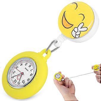 1pc Cartoon Taschenuhr Praktische Krankenschwester Uhr Bequeme Krankenschwester Clip Uhr
