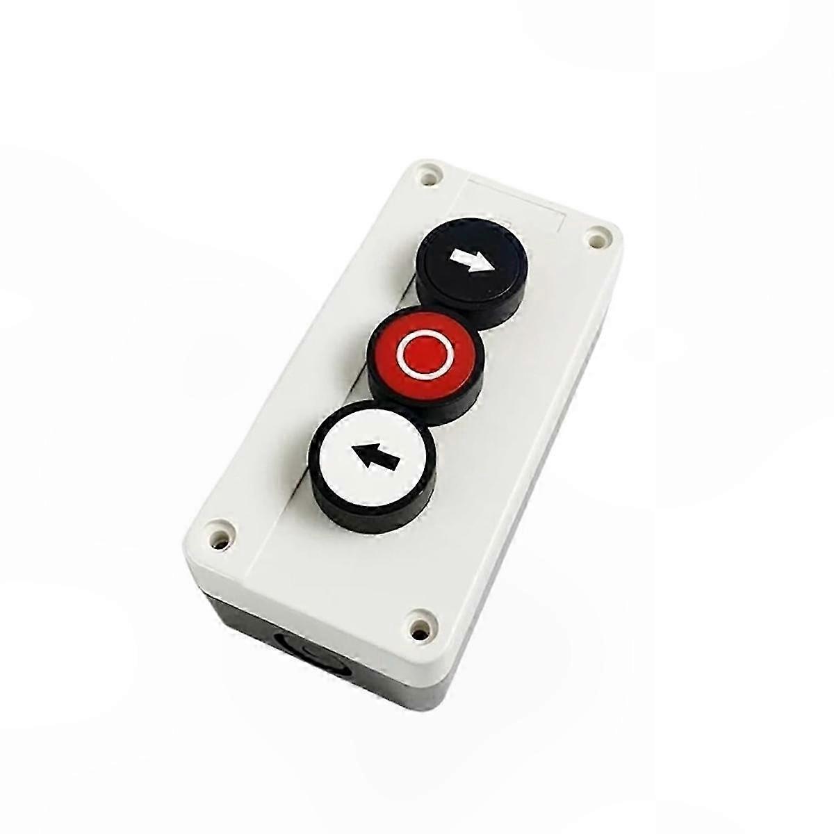 Waterproof 3-Hole Push Button Switch Box with 2NO 1NC Configuration