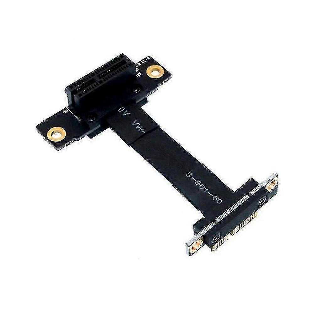 Dual Right Angle PCIe X1 Riser Cable for Graphics Card Extension