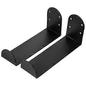 2 Stück schwarze Wandhalterungshaken für Snowboard- und Kanuaufbewahrung, Kleiderbügel für den Innenbereich 16,7 x 7,7 x 5,1 cm