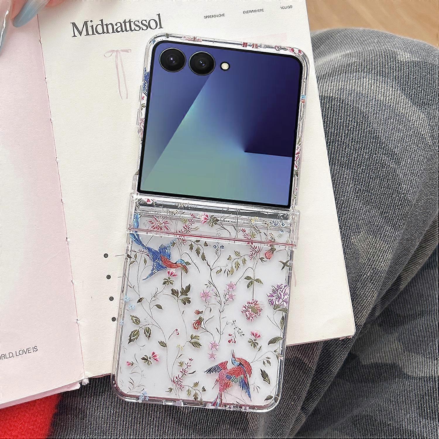 Flowers Magpie Pattern Phone Case