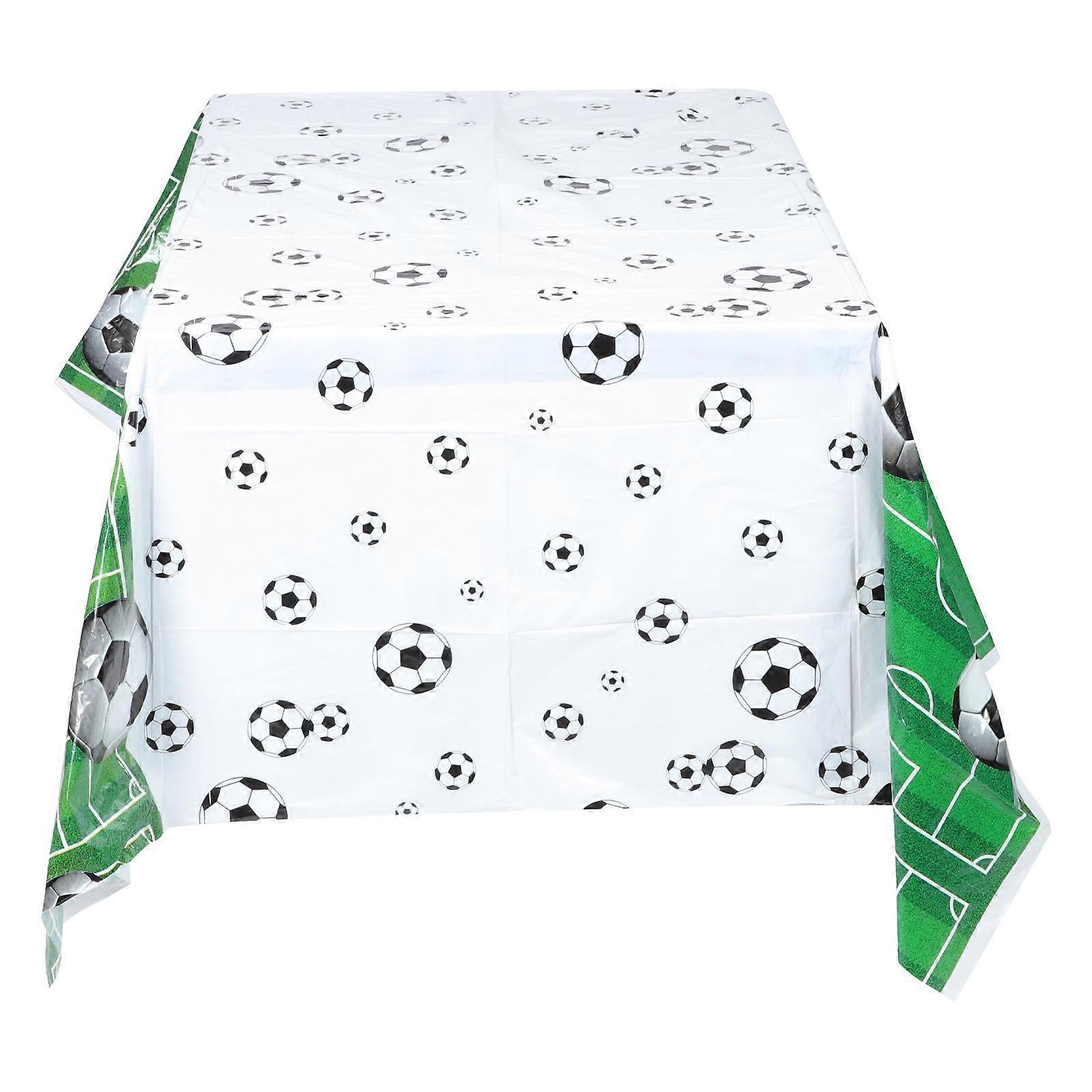 Sports Theme Party Dining Table Tablecloth for 2Pcs with Decorative Pattern