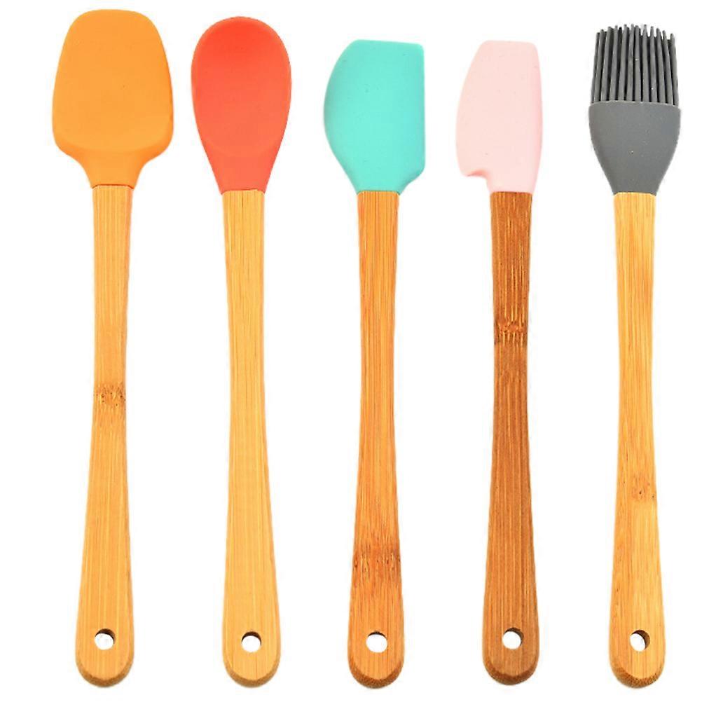 Cream Spatula Kitchen for 5Pcs Silicone Baking Set Assorted Color