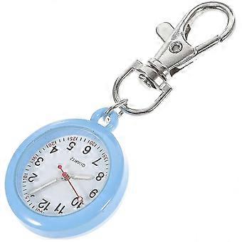 Montre de poche infirmière ronde et élégante en acier inoxydable et verre, à usage hospitalier, dimensions : 7,20 x 3,00 x 0,80 cm, pour médecins (1 pièce)