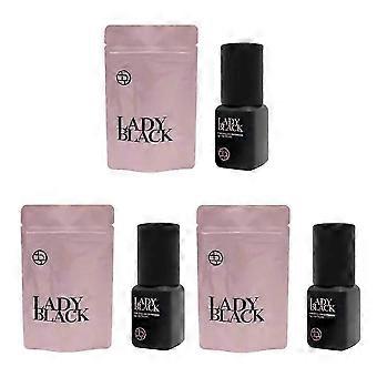 3X Lady Black Lash Glue Korea Dry Fastest Strongest False Eyelash Extensions Glue 5ml Makeup Tools Professional Adhesive,dbIAOS