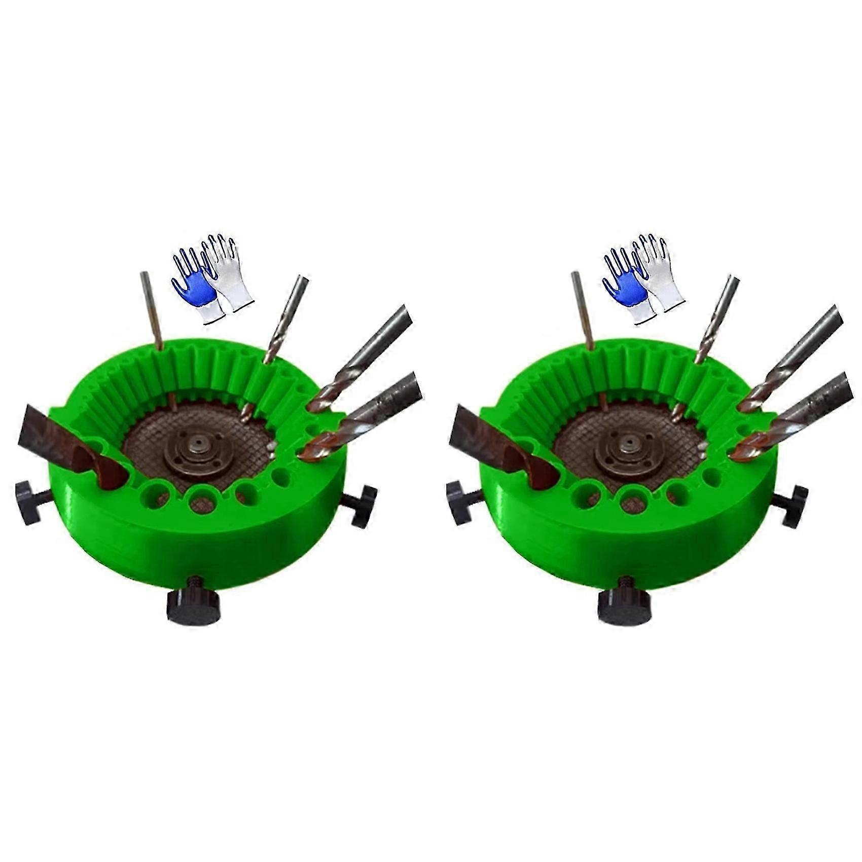 2X Multifunction Drill Tool Drill Bit Sharpener Polishing Grinder Power Drill Bit Sharpener Grinding Part Angle Grinder