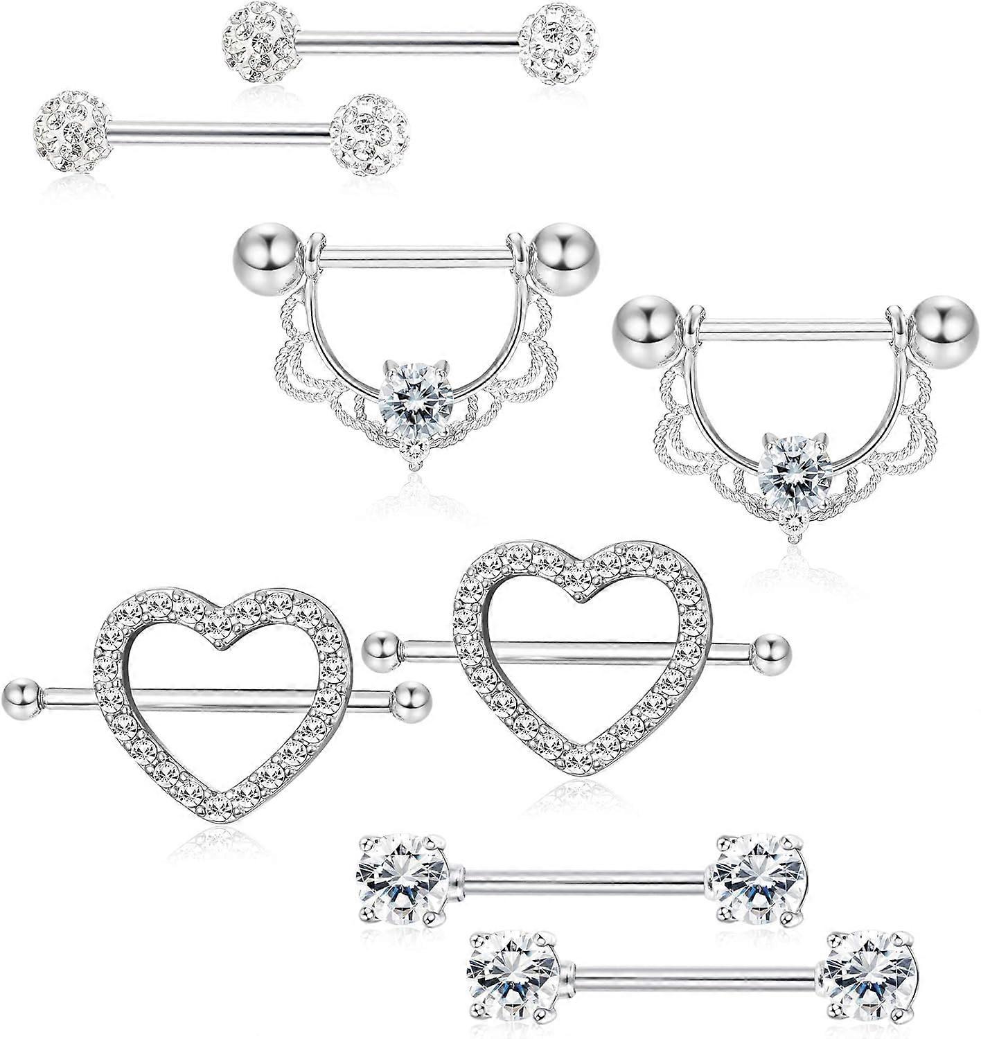 Nipple ring set, used for body piercing