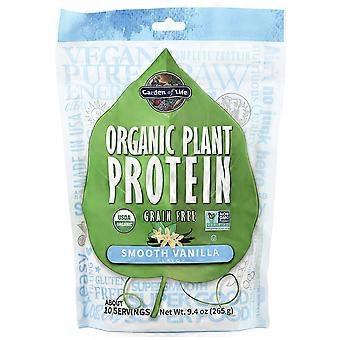 Livets trädgård, Organiskt växtprotein, Kornfri, Slät vanilj, 9.4 oz (265 g)