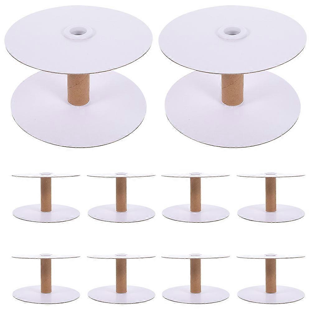 20Pcs Empty Wire Spools Removable Paper Sewing Spools Thread Spools Embroidery Weaving Bobbins