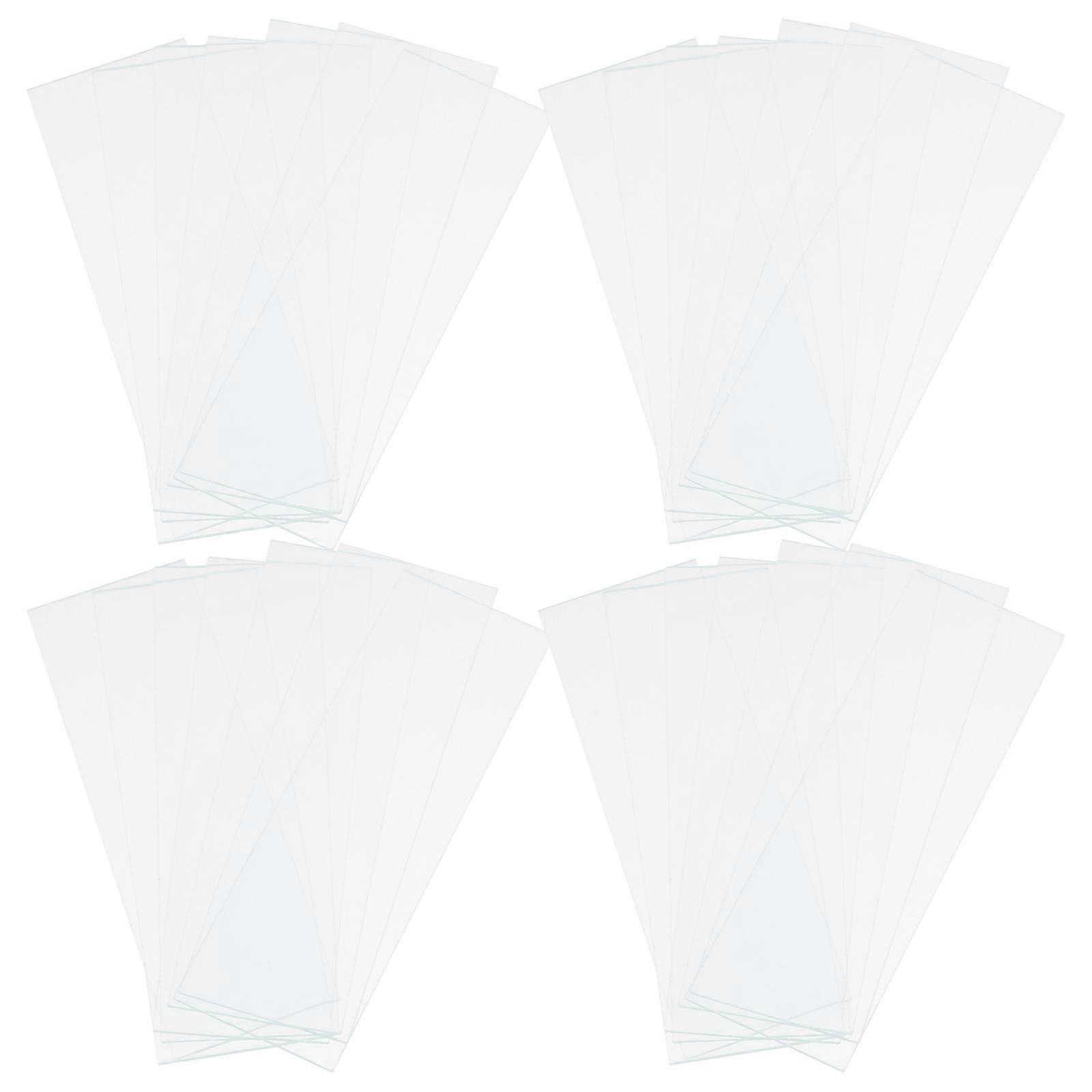 50pcs Blank Microscope Slides and 100pcs Pre Cleaned Microscope Cover Glasses