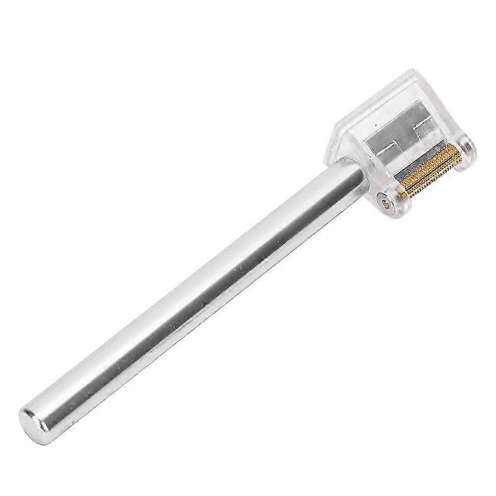 Multi Function Leather Edge Oil Pen Edge Dye Roller Applicator DIY Leather Crafts Tool(Silver)