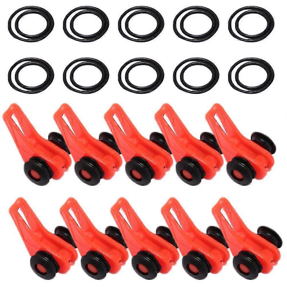 Rot 10 Set Verstellbare Angelrute Köder Köder Jig Halter