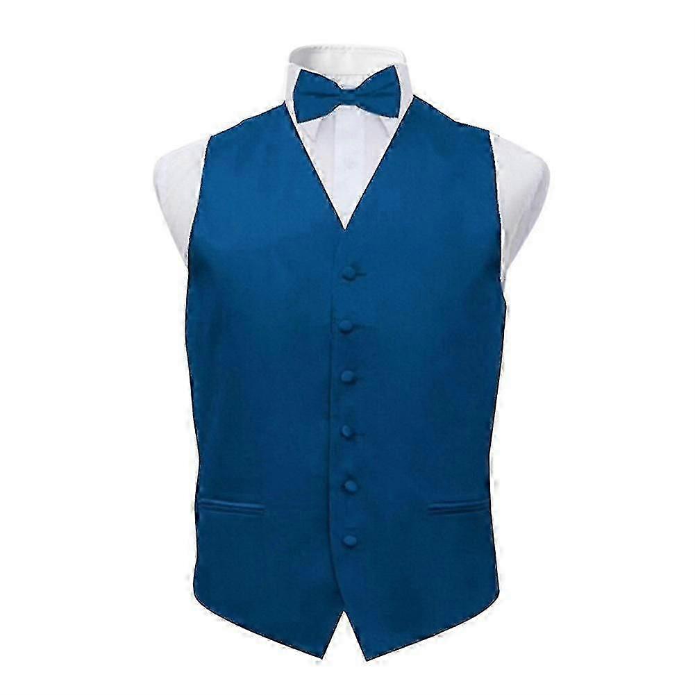 Traje Hombre Chaleco Chaleco Chaleco Casual Chaleco L Azul