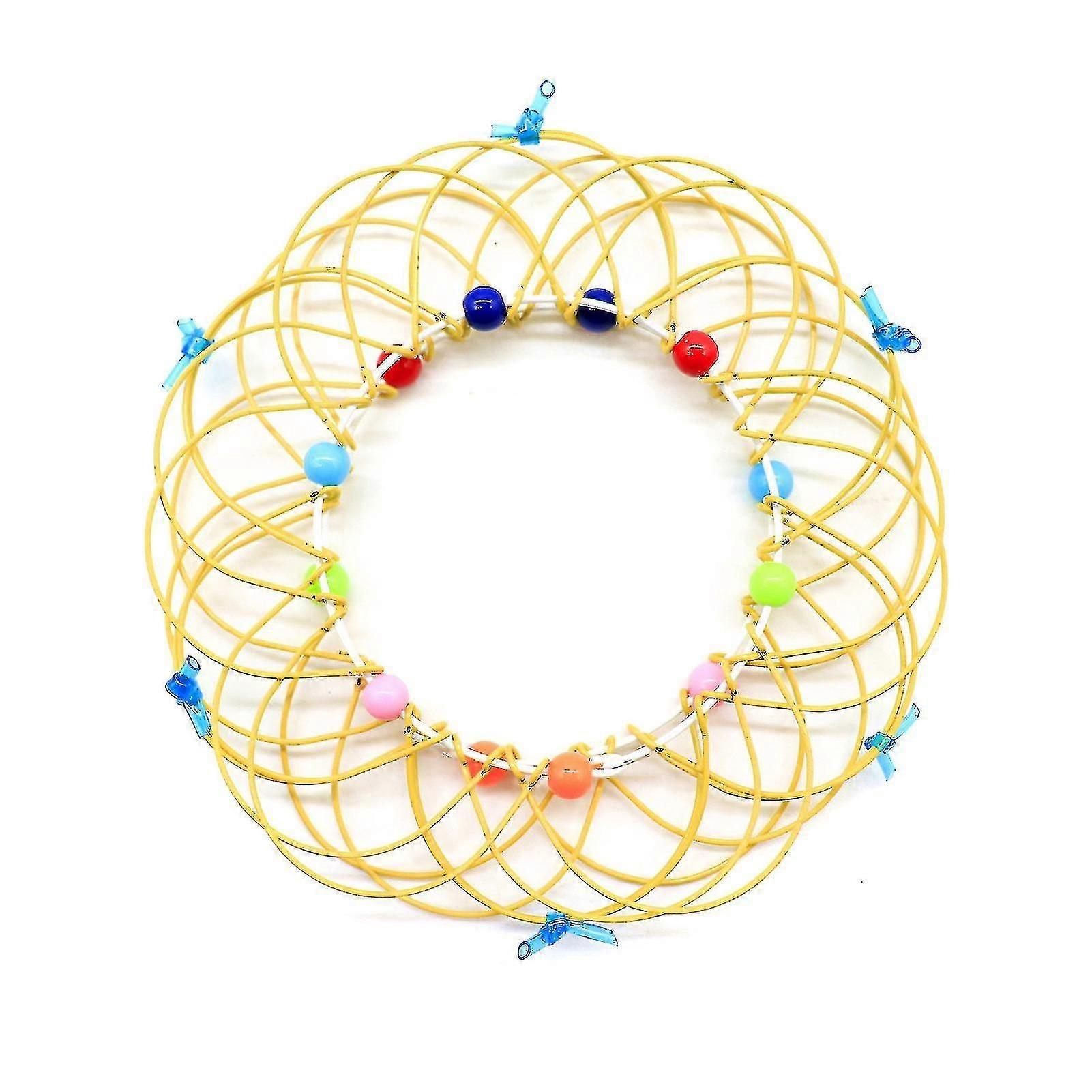 Magic Mandala Flower Basket Toy Multiple Changes Iron Hoop Ring Toy