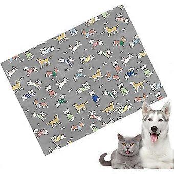 40*60cm Cooling Mat for Dogs and Cats  Bed Blanket for Small Dogs and Cats | Washable Ice Silk Summer Blanket