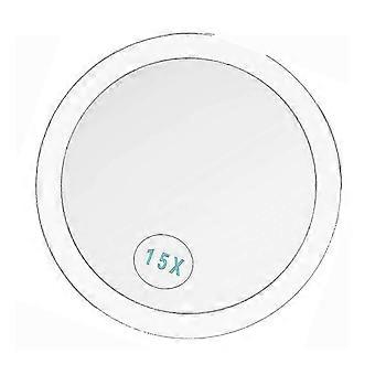 15x vergrotende spiegel rond met 2 zuignappen voor de badkamer