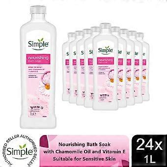 Simple Nourishing Bath Soak Chamomile Oil Sensitive Skin 24 Pack