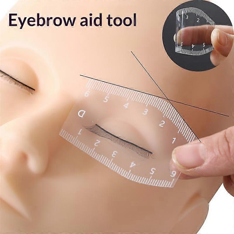 5Pcs Eyebrow Shaping Stencil Kit Microblading Reference Multi-Style Brow Ruler Set for Makeup Artists