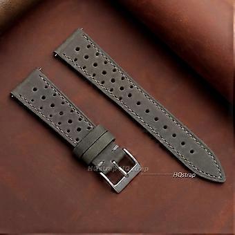 Breathable Cowhide Watch Strap 18mm 19mm 20mm 21mm 22mm 24mm Retro Leather Wristband for Seiko WatchBand Quick Release Bracelets