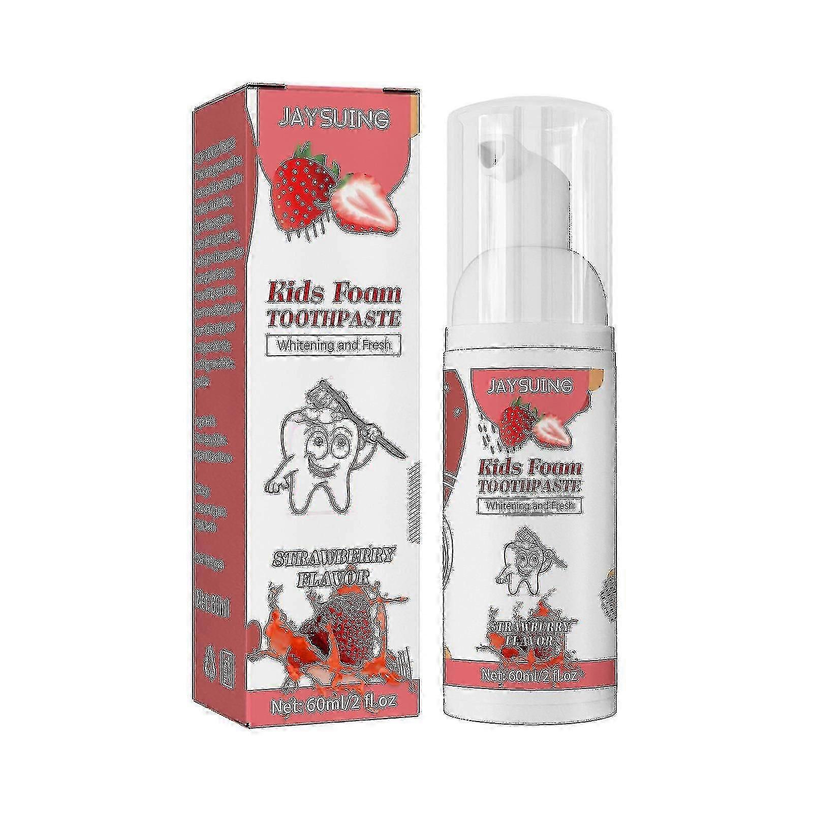 Jaysuing Kids Foam Toothpaste Strawberry | A |-cyy