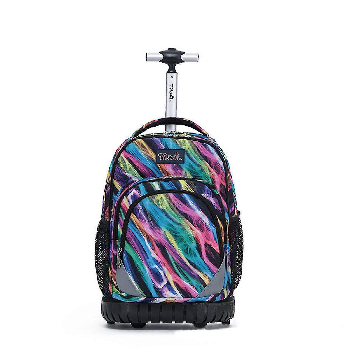 Mochila com rodas de escalada de 18 polegadas Mochila escolar casual para estudantes