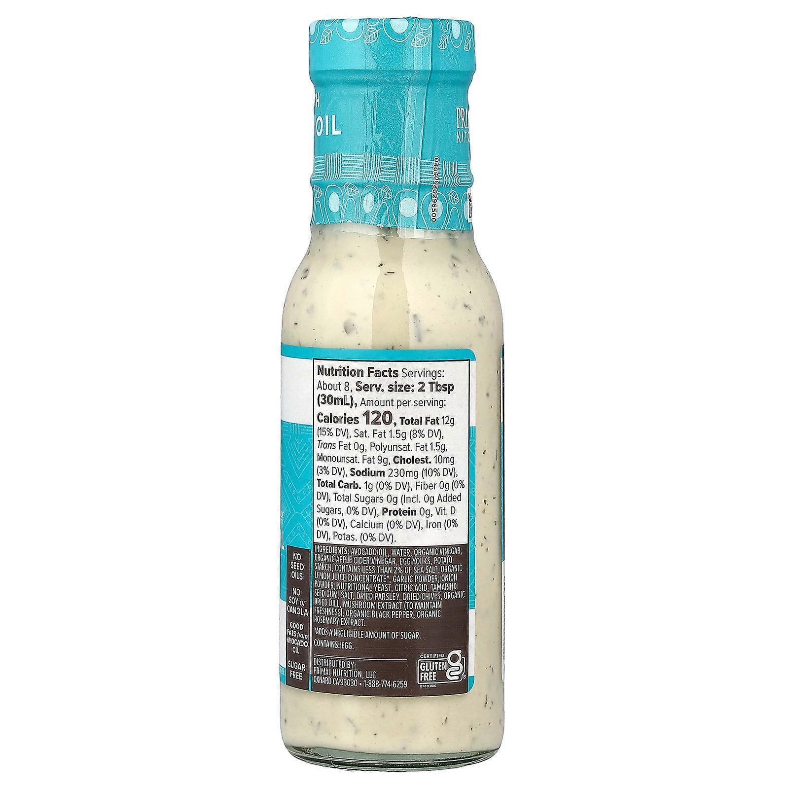 3 x Primal Kitchen, Dressing & Marinade, Ranch, 8 fl oz (236 ml)