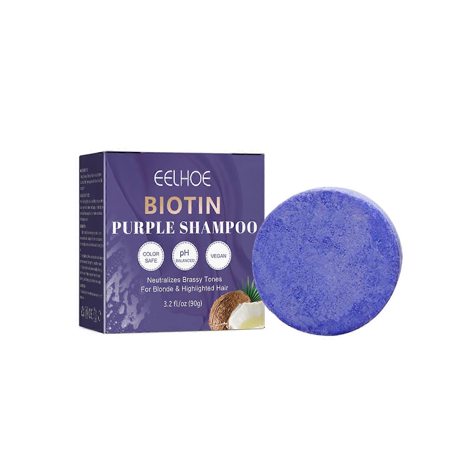 2pcs Biotin Purple Shampoo Bar