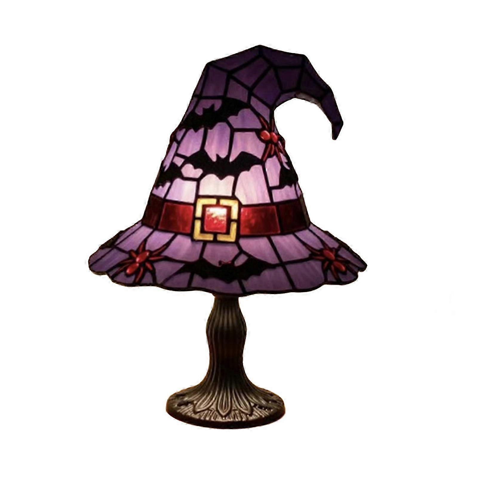Gothic Witch Hat Lamp - Small Table Night Light - compatible with Halloween