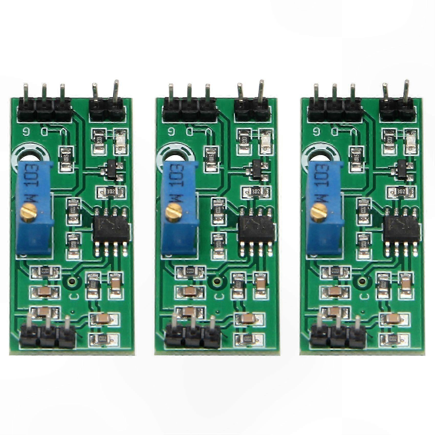 3pcs Voltage Comparator Module 3.5-24V with LED Indicator High-Level Output Analog Control Board