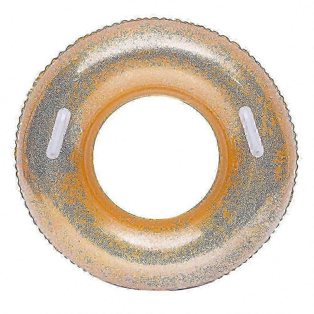 Sparkling Glitter Inflatable Pool Circle with Handle, 90cm Swim Ring