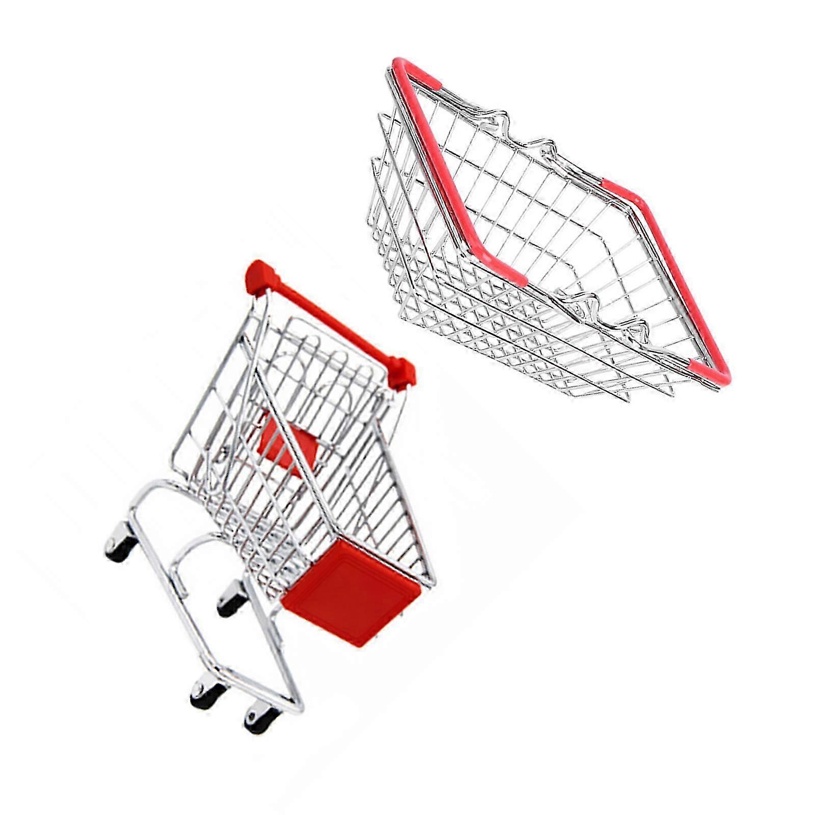 1 Set Kinder-Einkaufsspielzeug: Einkaufskorb, Einkaufswagen