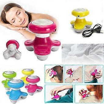 Draagbare mini-elektrische massager, draadloos, voor volledige lichaams- en rugontspanning.