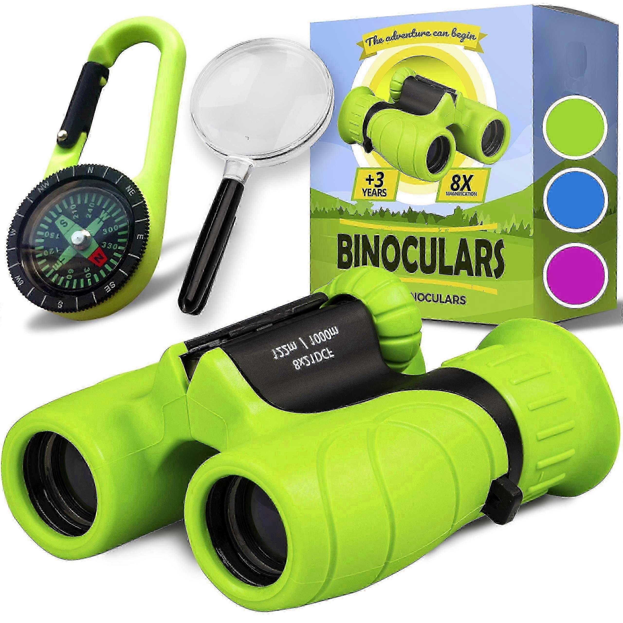 8x Rubberised Kids Binoculars Set