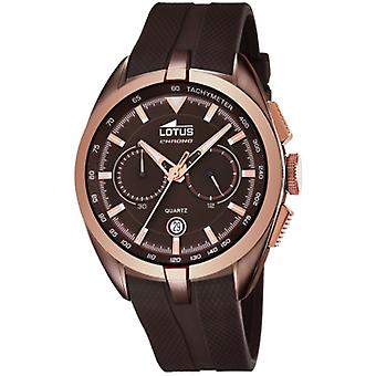 Lotus smart casual Quartz Analog Man Watch with Silicone Bracelet 18191/1