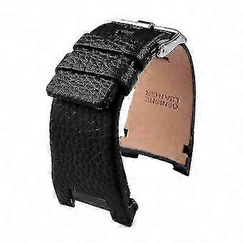 32mm Genuine Leather Notched Watch Band Compatible with Diesel DZ1216 DZ4246 DZ4287 Models