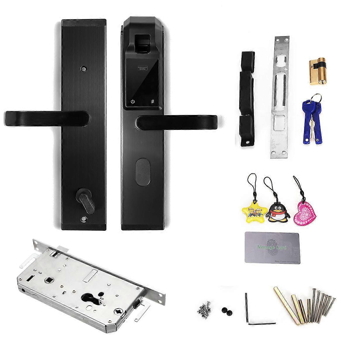 Smart Optical/semiconductor Door Lock Fingerprint/card/password/key/app Control Access Security Doorlock