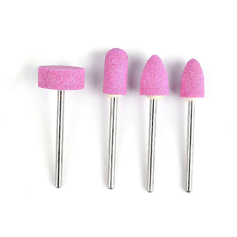 File Drill Bit Tools for Nail Art Pink 12Pcs