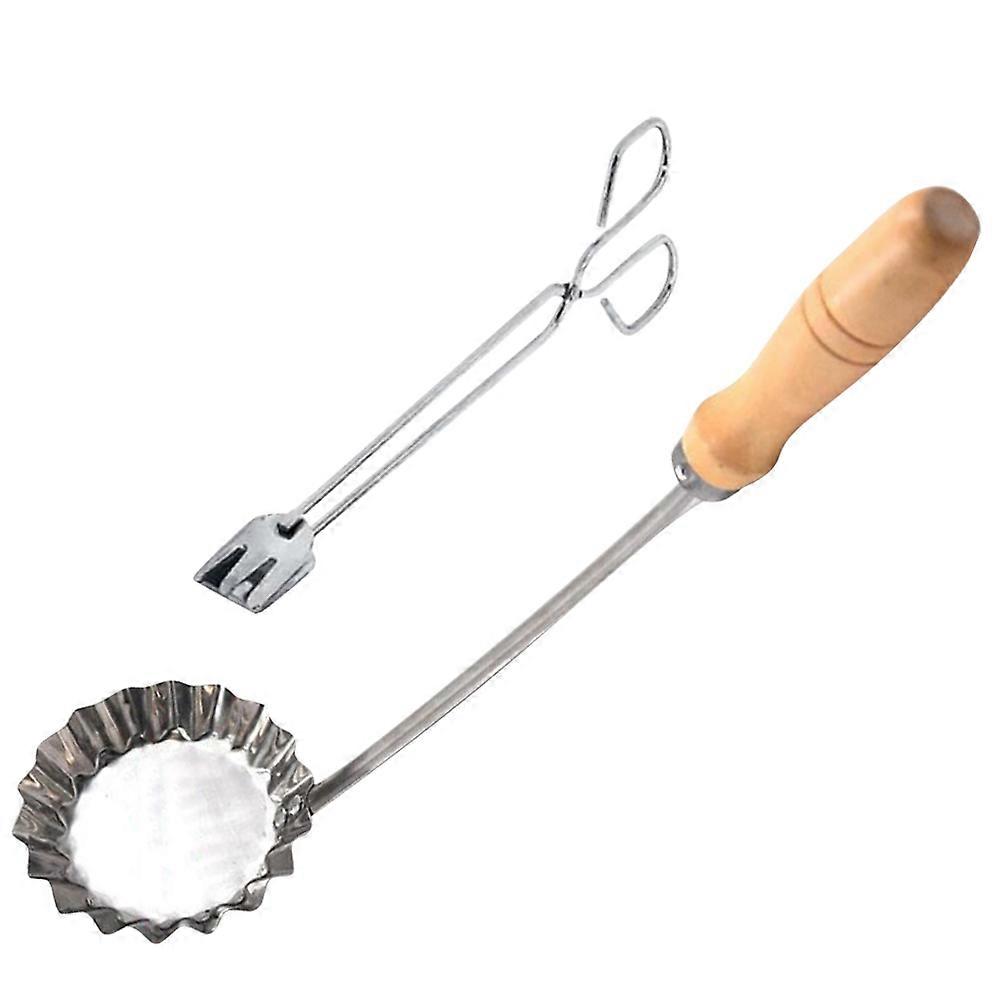 Frying Spoon Frying Snack Tool for Kitchen Use 2Sets with Handle