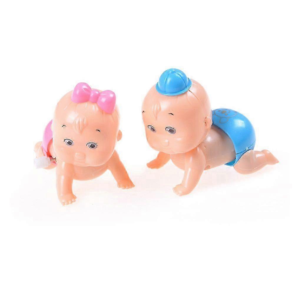 Wind Up Crawl Toy Mini Clockwork Doll