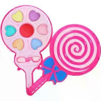 Boys and Girls Makeup Play Set with Hard Lollipop Carry Box for Children