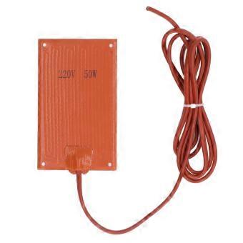 silikongummi värmedyna värmemattvärmare 90x150mm AC 220V för elskåp 50W YEMAA