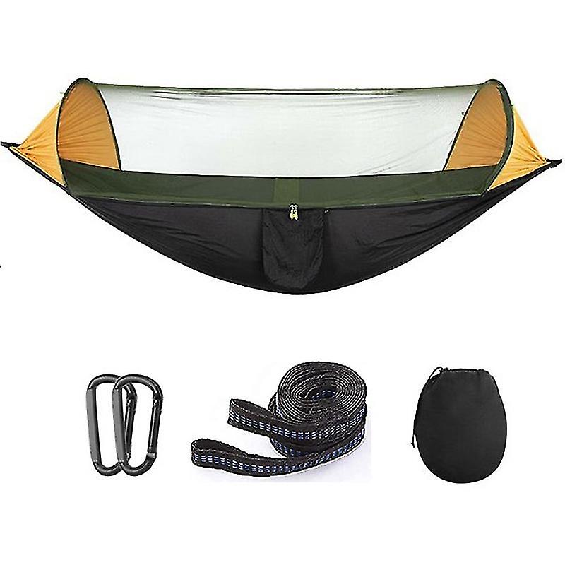 Portable Automatic Camping Hammock With Mosquito Net,folding Multi Use Hammock Swing For Outdoor Ca