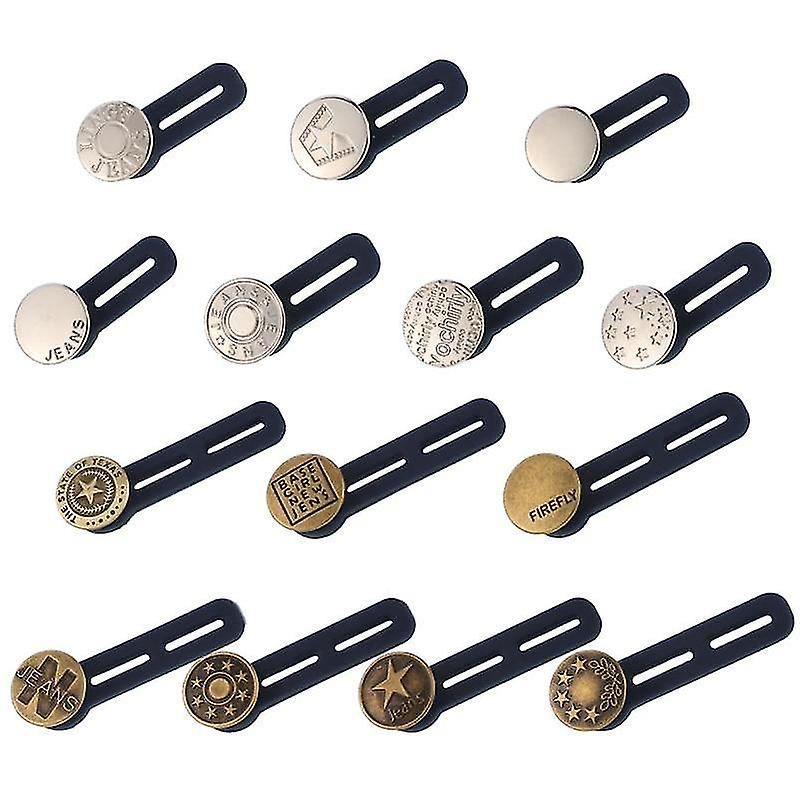 Jeans Metal Silicone Extended Buttons